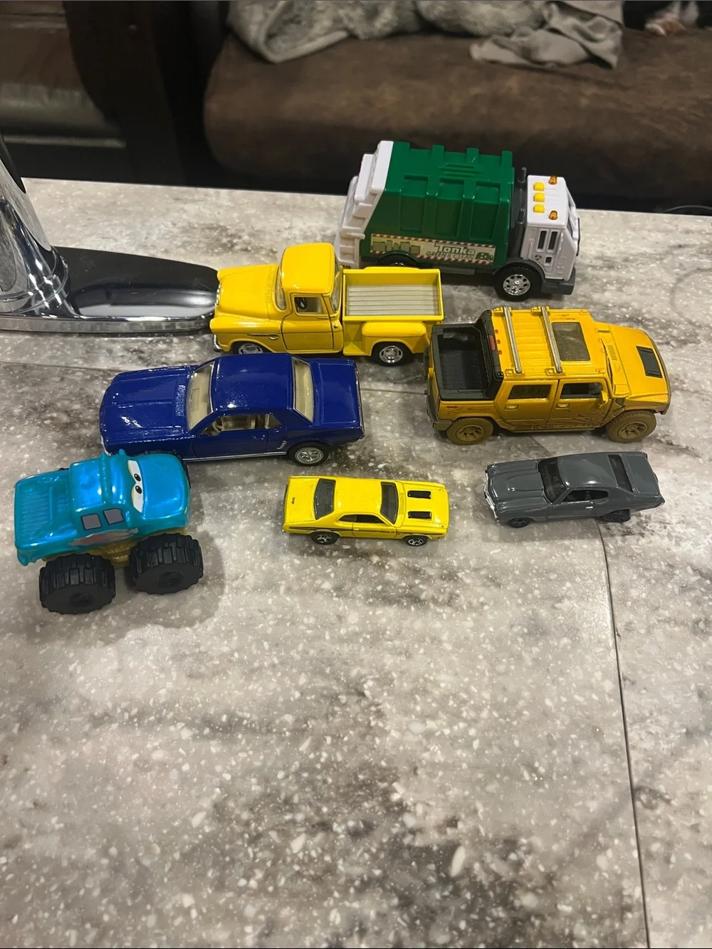 6-Piece Toy Car & Truck Lot – Tonka, Die-Cast & Disney Cars